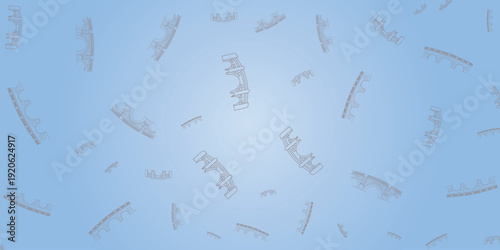 Abstract blue background with scattered white ice crystal patterns creating a wintery effect