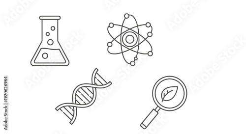 Medical icons cross stethoscope capsule syringe in simple outline