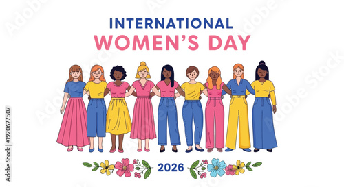 Diverse women celebrating international womens day 2026
