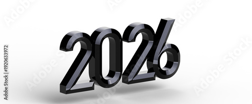 3D render of the number 202...