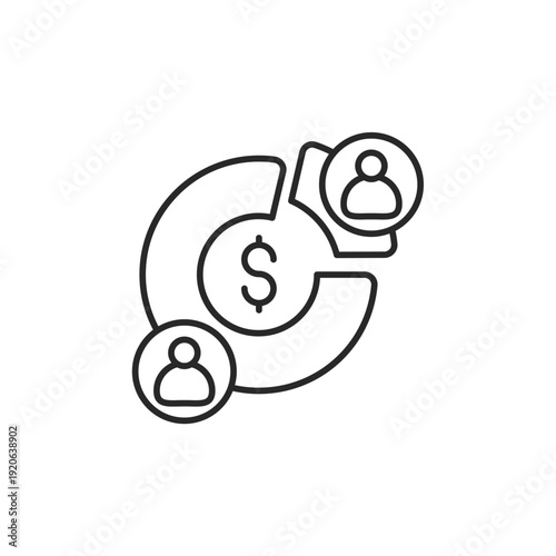 shareholder vector icon. flat sign for mobile concept and web design. Symbol, logo illustration. Vector graphics
