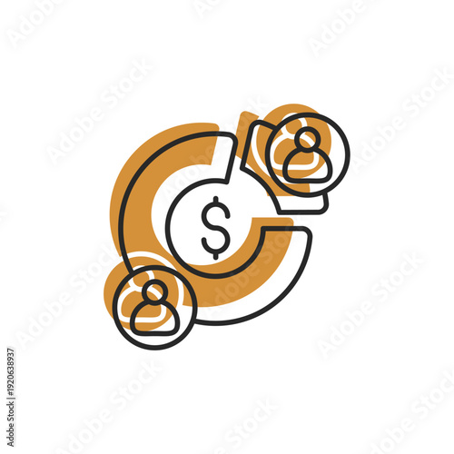 shareholder vector icon. flat sign for mobile concept and web design. Symbol, logo illustration. Vector graphics