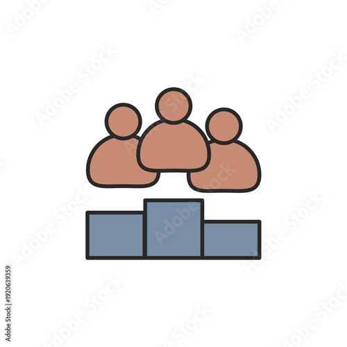 competitive advantage vector icon. flat sign for mobile concept and web design. Symbol, logo illustration. Vector graphics