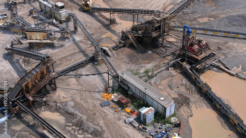 Slika na platnu Canadian landscape of rare earth mining site
