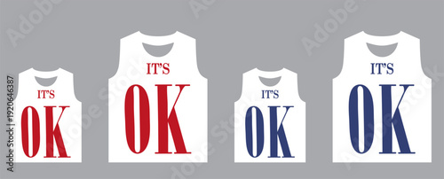 Vector illustration of a blank cotton t shirt clothing design template for casual fashion print