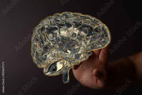 Concept image of a brain he...