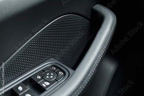 Close-up of a modern car in...