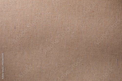 Close up of a woven burlap ...