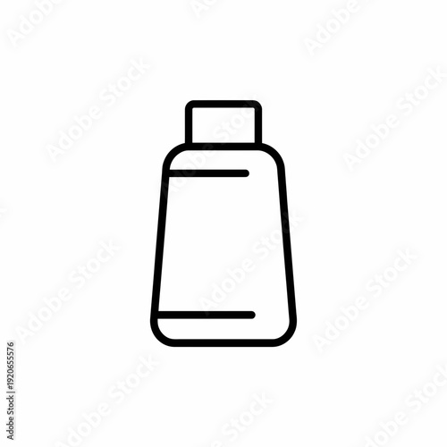 A simple illustration of a spray bottle with a pump dispenser isolated on white background, Vector, illustration