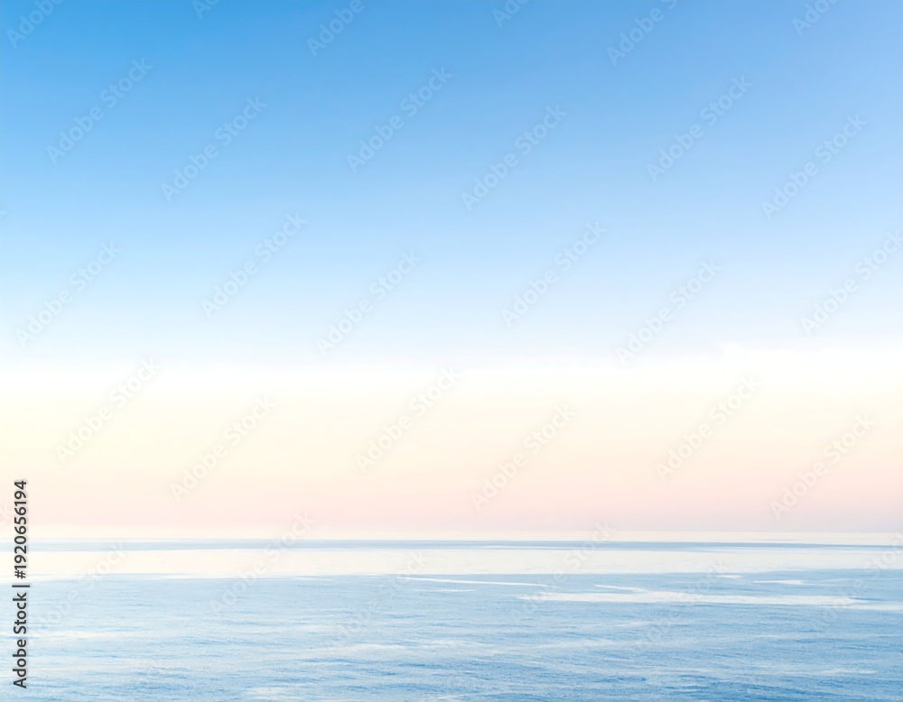 Fototapeta premium Serene Ocean Landscape with Calm Waters.