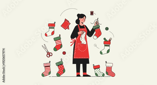 Creating festive stockings, a woman's holiday craft and a celebration of the season