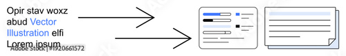 Workflow planning, digital documentation, data management, process optimization, system integration, visual communication. Arrows connecting interface design elements and text. Workflow planning