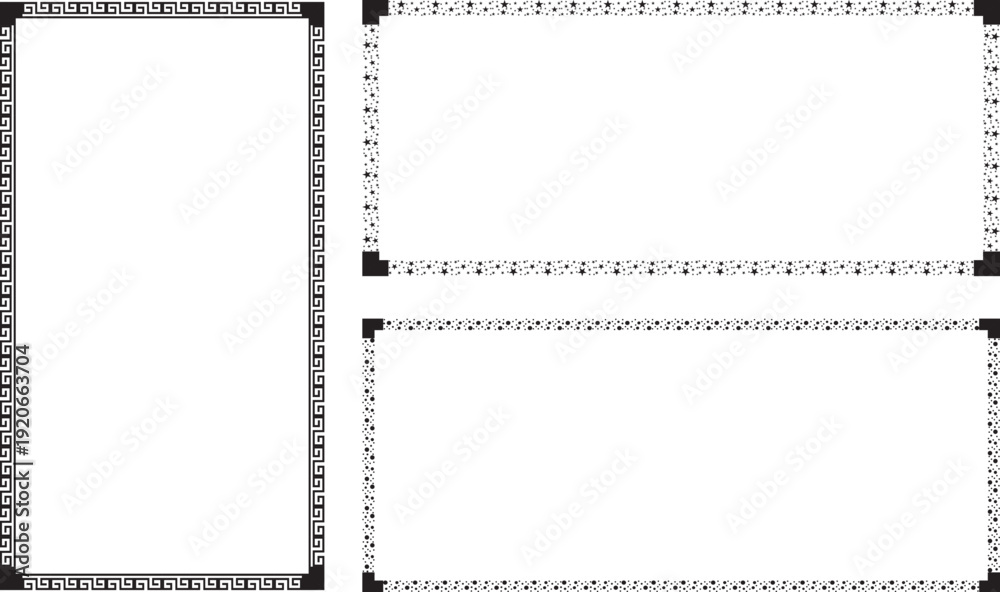 Fototapeta premium Minimal Decorative Design Frame Element for Modern Banner, Poster, and Template Use
