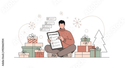 Gift Planning And Organization For A Festive Season Celebration