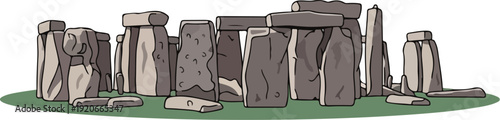 Stonehenge Monument Illustration