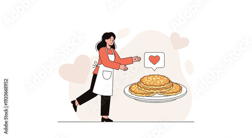 Homemade Pancakes Delightful Treat With A Loving Touch