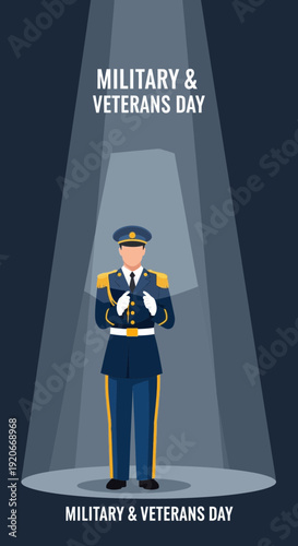Honorably Standing In Spotlight Military Veteran Recognition Day Tribute