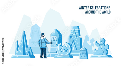 Ice Sculptures And Winter Festival Celebrations Around The Globe