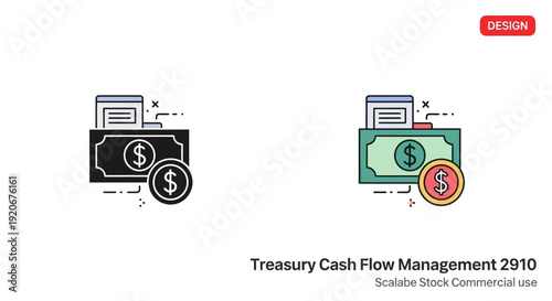 Treasury Cash Flow Management Icon