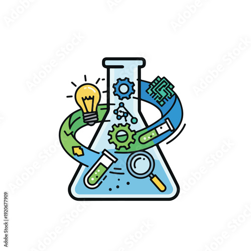 Innovation and Experimentation Science and Technology Concept