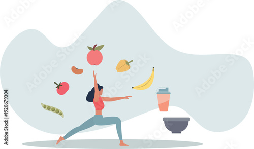 Sports nutrition and active lifestyle healthy eating menu.person's life situation and his activities.