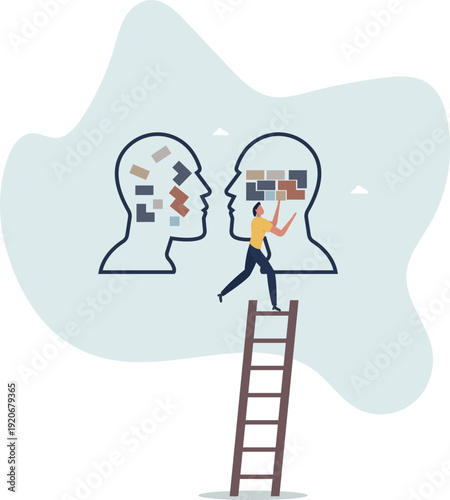 Rationality, logical thinking and critical judgment mind.person's life situation and his activities.