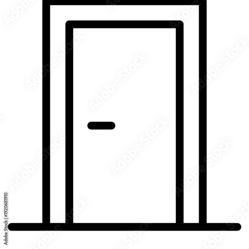 Door icon vector illustration
