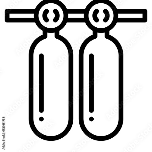 Cylinders icon vector illustration