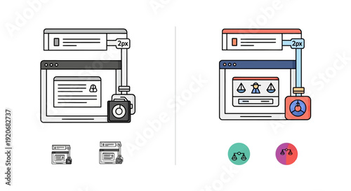 Data analysis and business analytics illustration