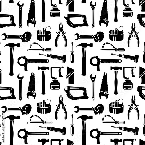 Hand Tool Pattern vector illustration
