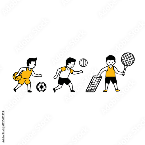 Young Athlete Playing Sports