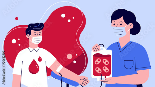 Donating Blood to Patient