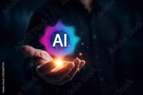 Artificial Intelligence Technology Concept with AI Digital Innovation