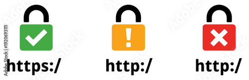 domain security padlock icon