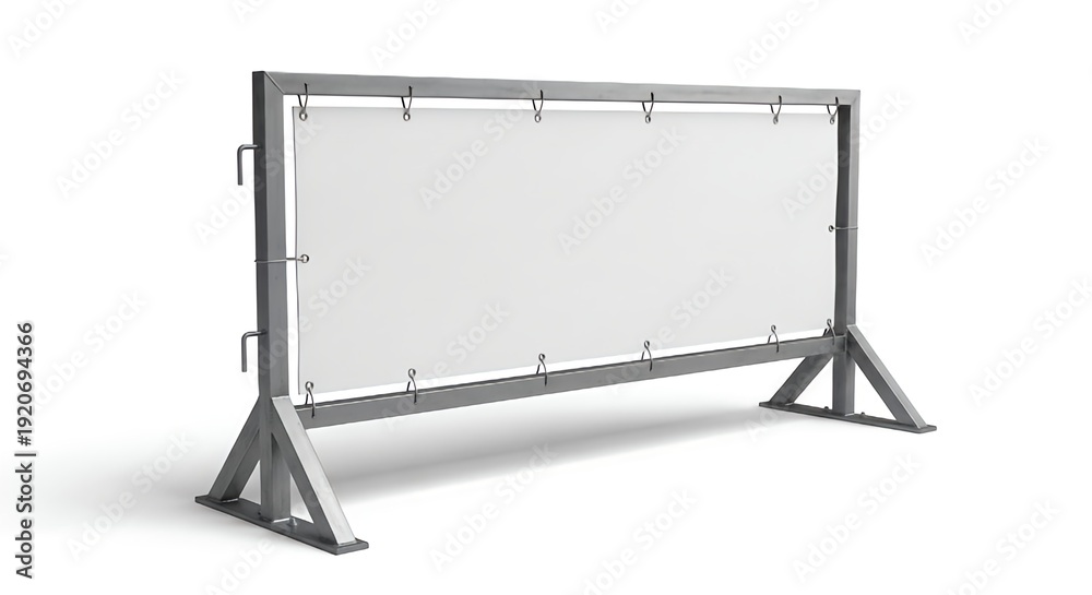 Fototapeta premium blank billboard isolated on white background