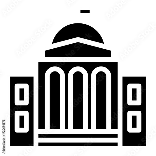 Goverment diplomacy  glyph style vector illustration