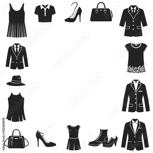 Fashion Icons Set vector illustration
