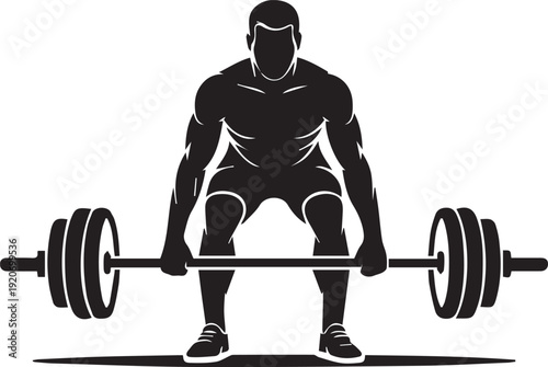 man lifting weights