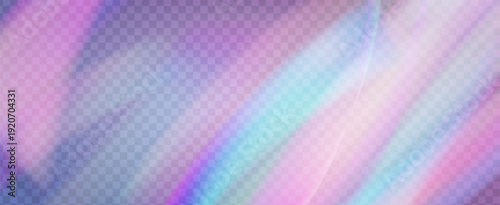 Rainbow Light Leak Prism. Iridescent Prism Background.  Glass Overlay With Sun Glare, Neon Streaks, And Subtle Gradient Shimmer. Crystal  Light Leak Effect.