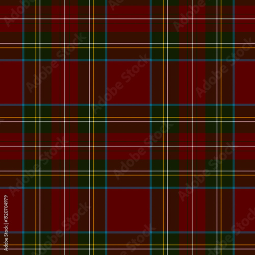 Stewart Tartan Plaid Seamless Repeating Pattern