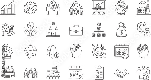 Minimalist City Skyline at Sunset - Urban Landscape Silhouette