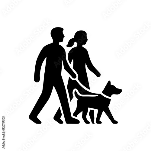 Harmonious Daily Walk Concept Icon