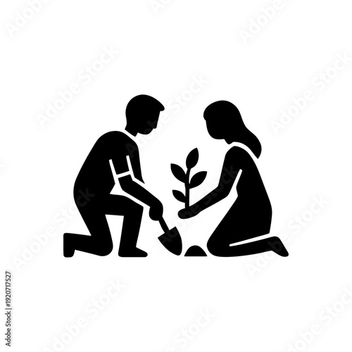 Nurturing Growth Together Concept Icon
