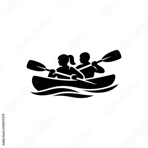 Adventure River Rowing Fun Icon