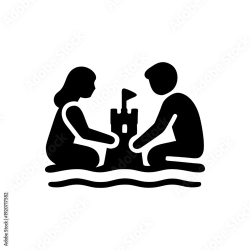 Beachside Castle Making Fun Icon