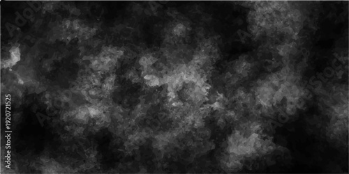 dramatic black and white abstract smoke texture background with dark moody watercolor wash and gritty artistic clouds