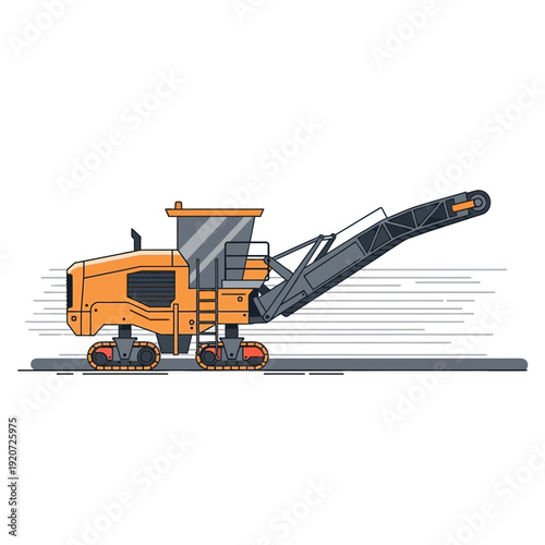 Heavy Road Milling Machine Equipment For Construction And Infrastructure Development
