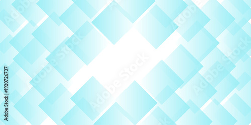 Abstract geometric blue background featuring a seamless mosaic pattern of light grey squares and cubes in a vector illustration design for professional business wallpaper