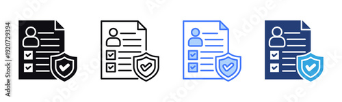 Eligibility icon sheet multiple style collection