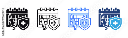 Preventive icon sheet multiple style collection